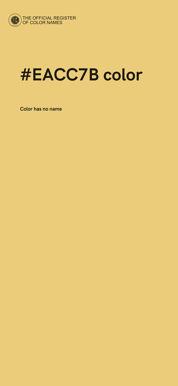 #EACC7B color image