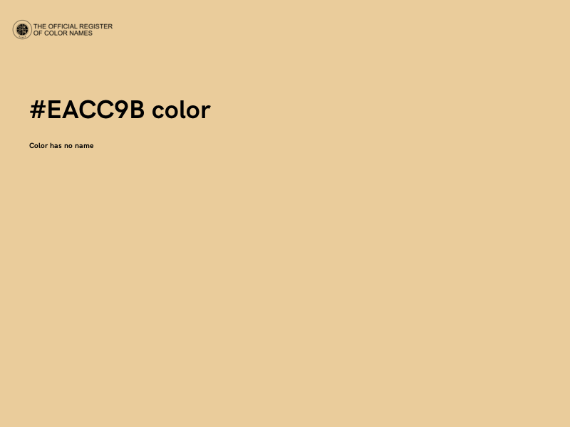 #EACC9B color image