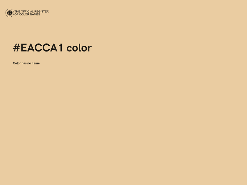 #EACCA1 color image