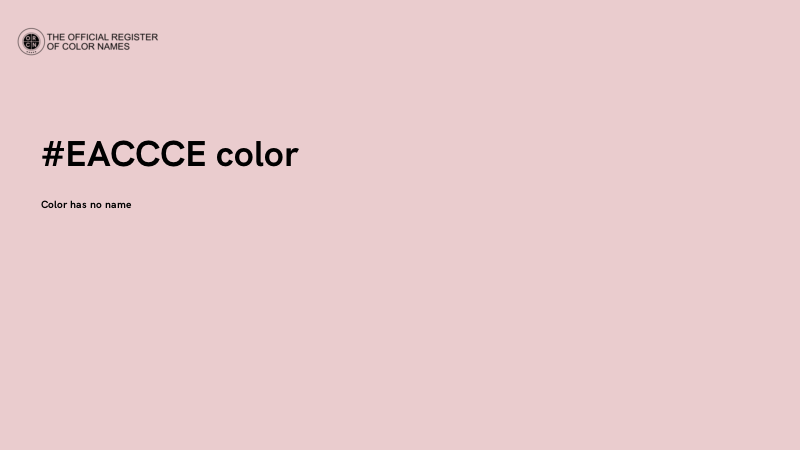 #EACCCE color image