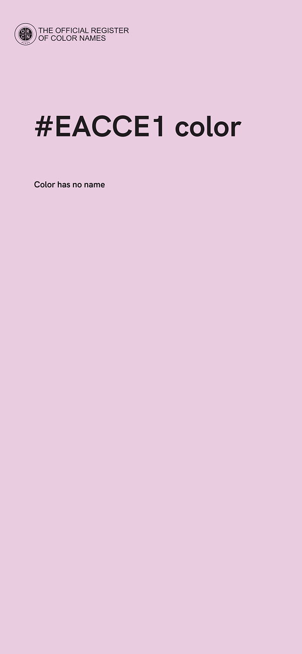 #EACCE1 color image