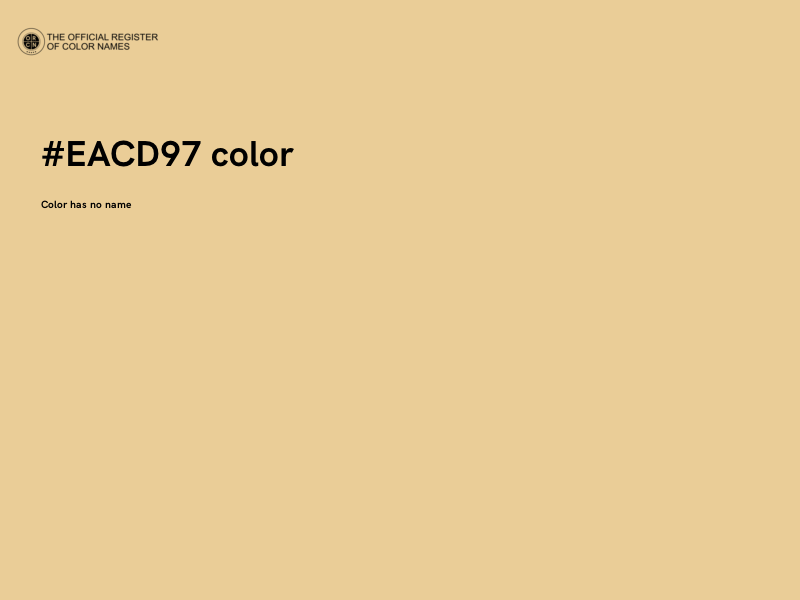 #EACD97 color image