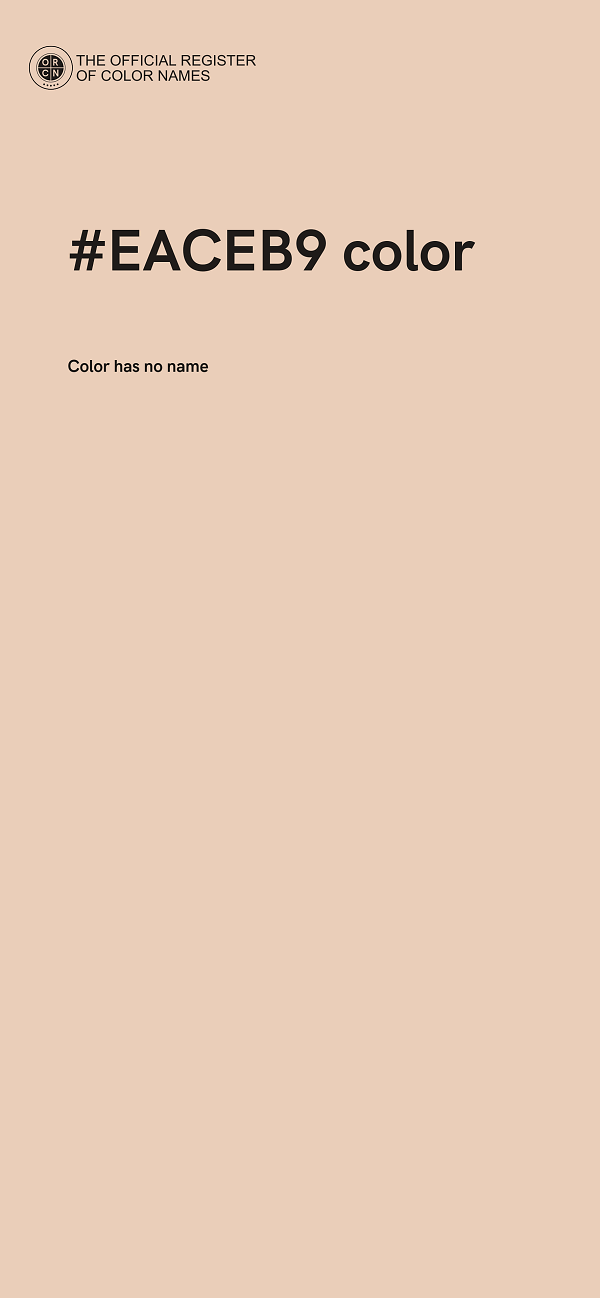 #EACEB9 color image