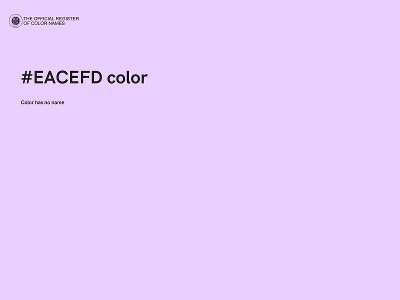 #EACEFD color image