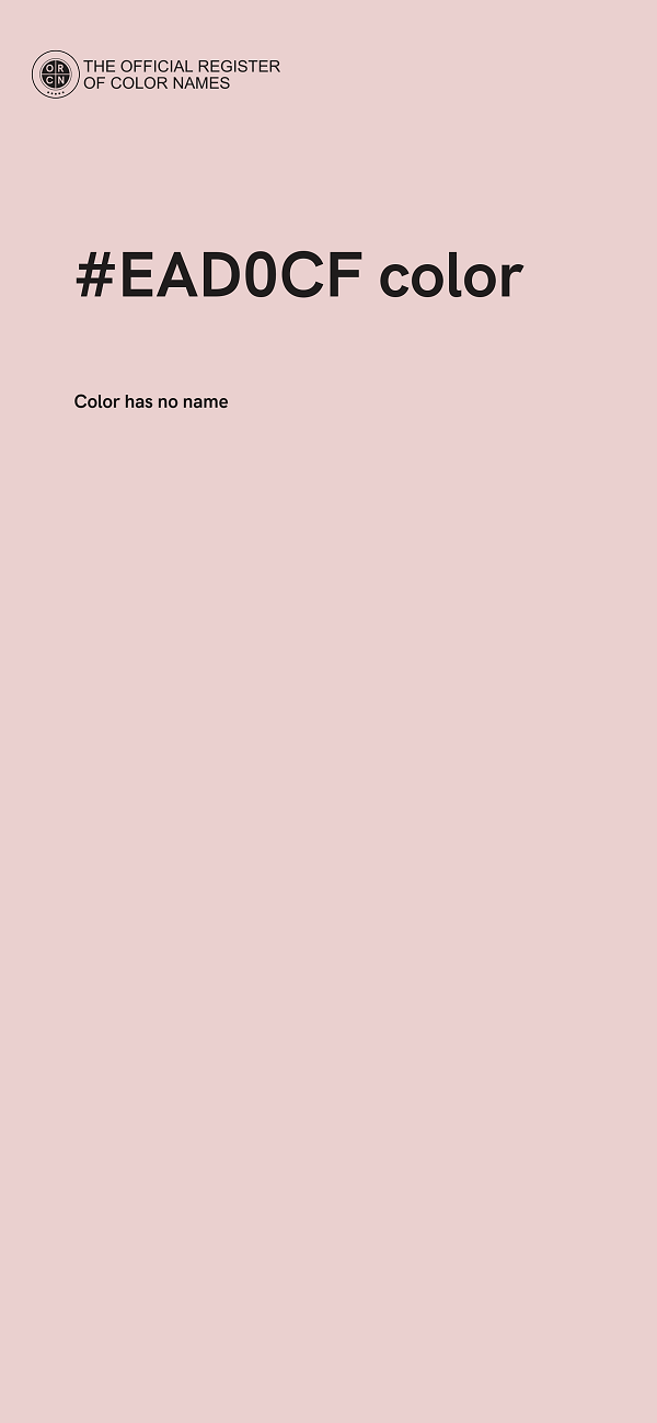 #EAD0CF color image