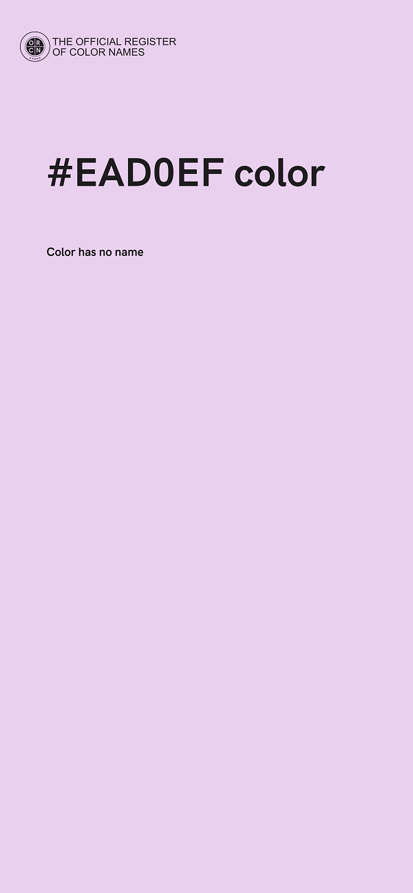 #EAD0EF color image
