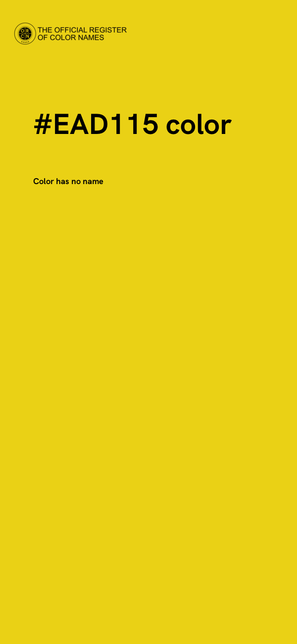 #EAD115 color image