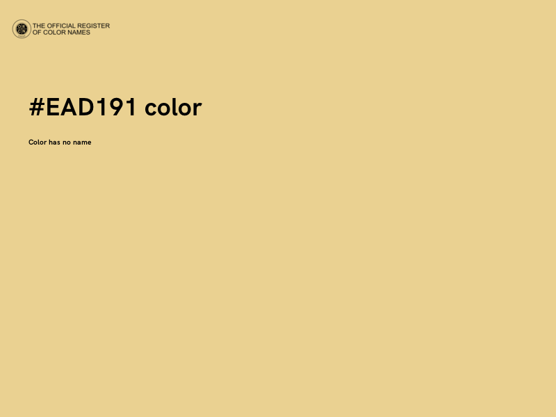 #EAD191 color image