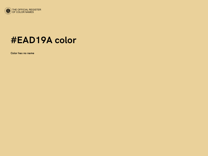 #EAD19A color image