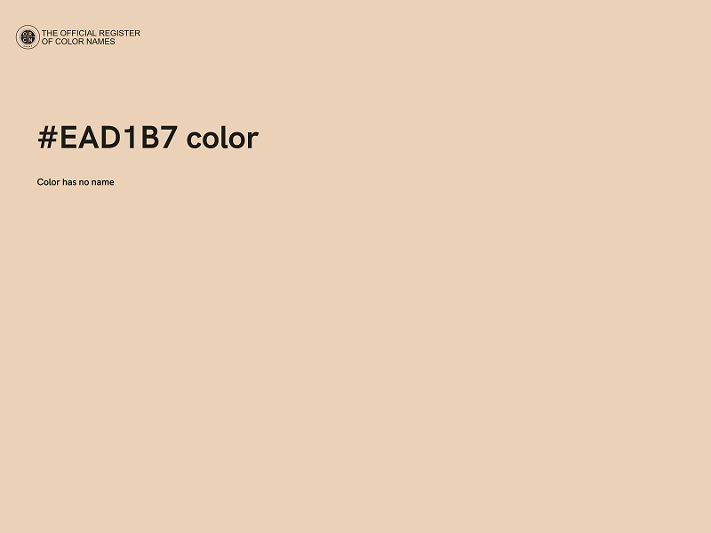 #EAD1B7 color image