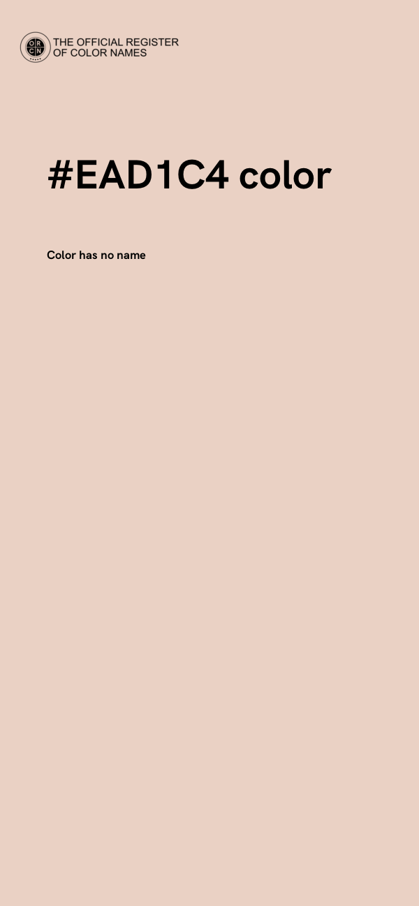 #EAD1C4 color image