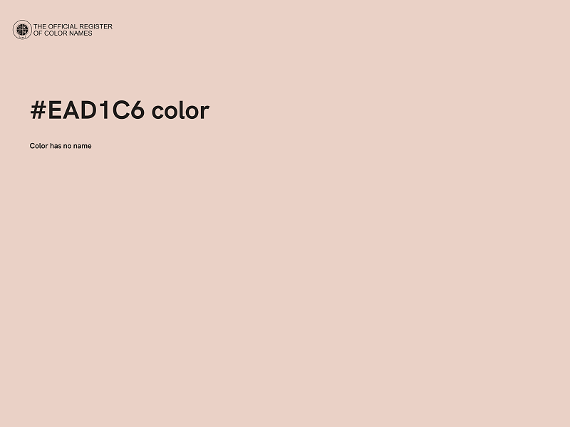 #EAD1C6 color image