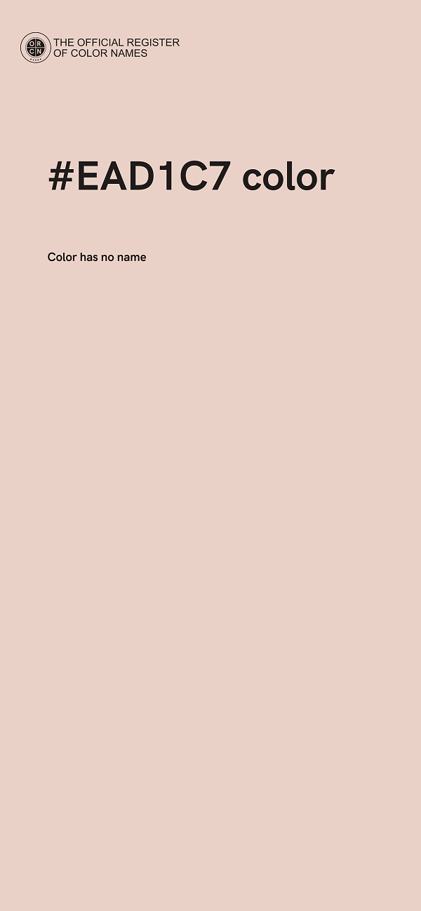 #EAD1C7 color image