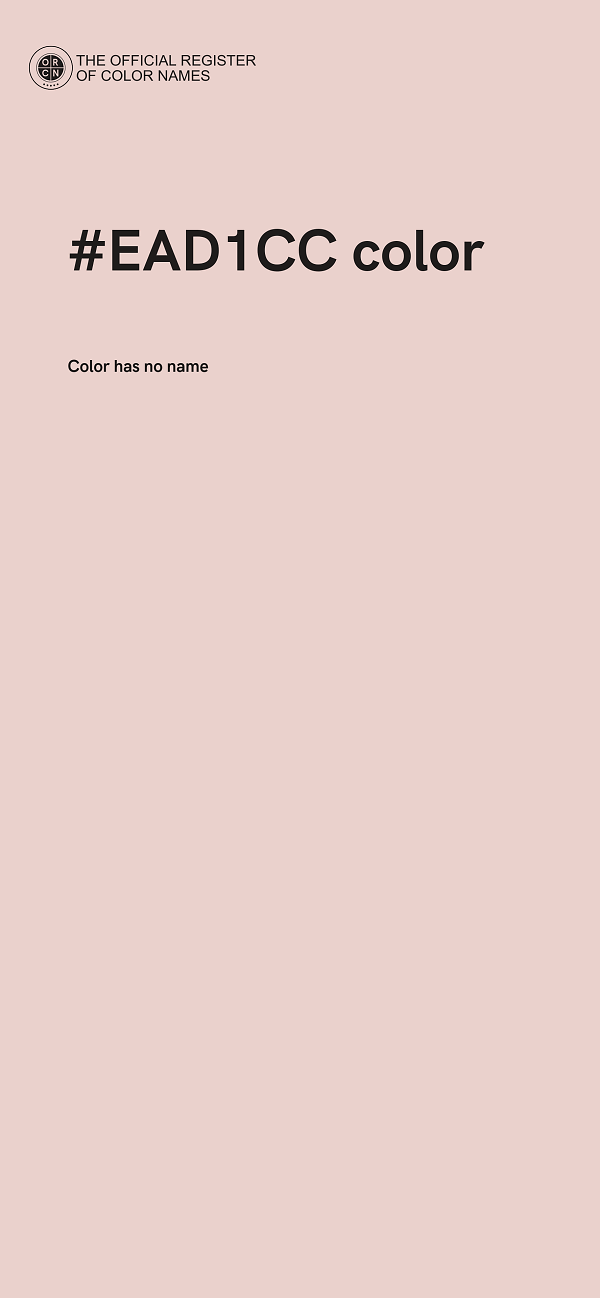 #EAD1CC color image