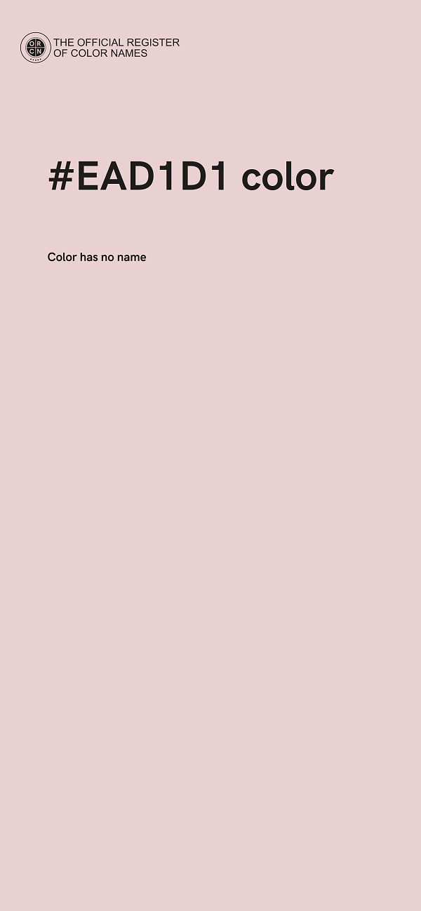 #EAD1D1 color image