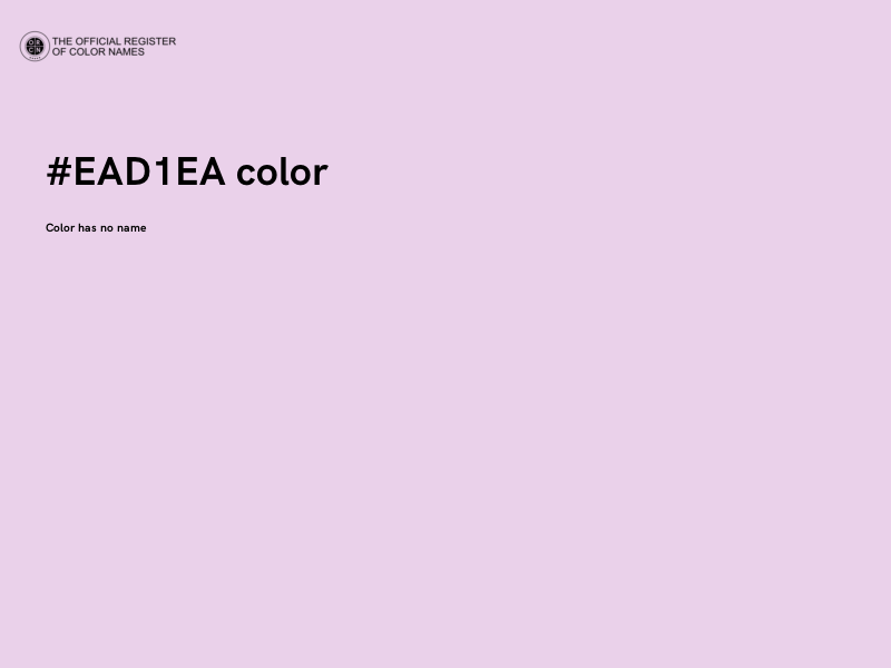#EAD1EA color image