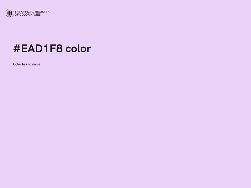 #EAD1F8 color image