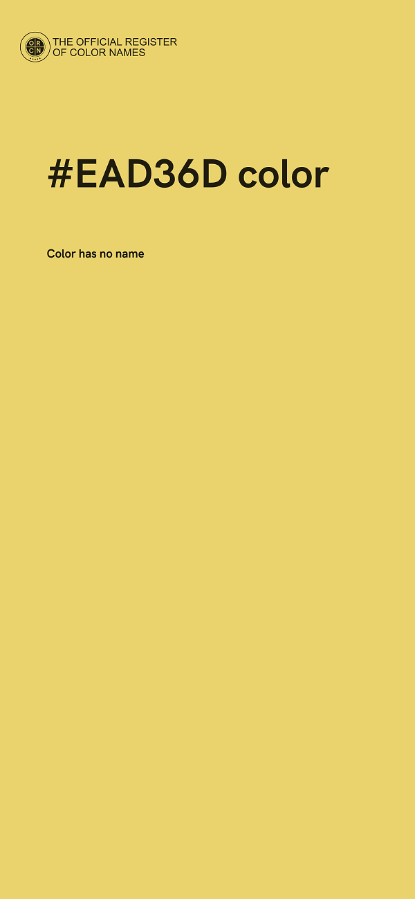 #EAD36D color image