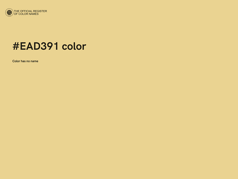 #EAD391 color image