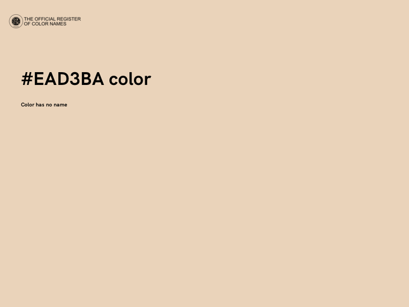 #EAD3BA color image
