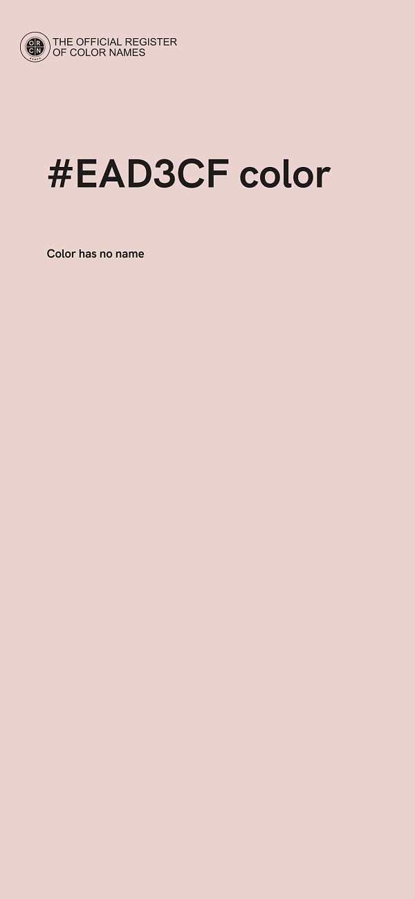 #EAD3CF color image