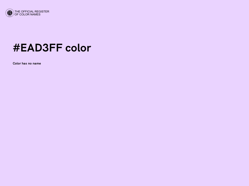 #EAD3FF color image