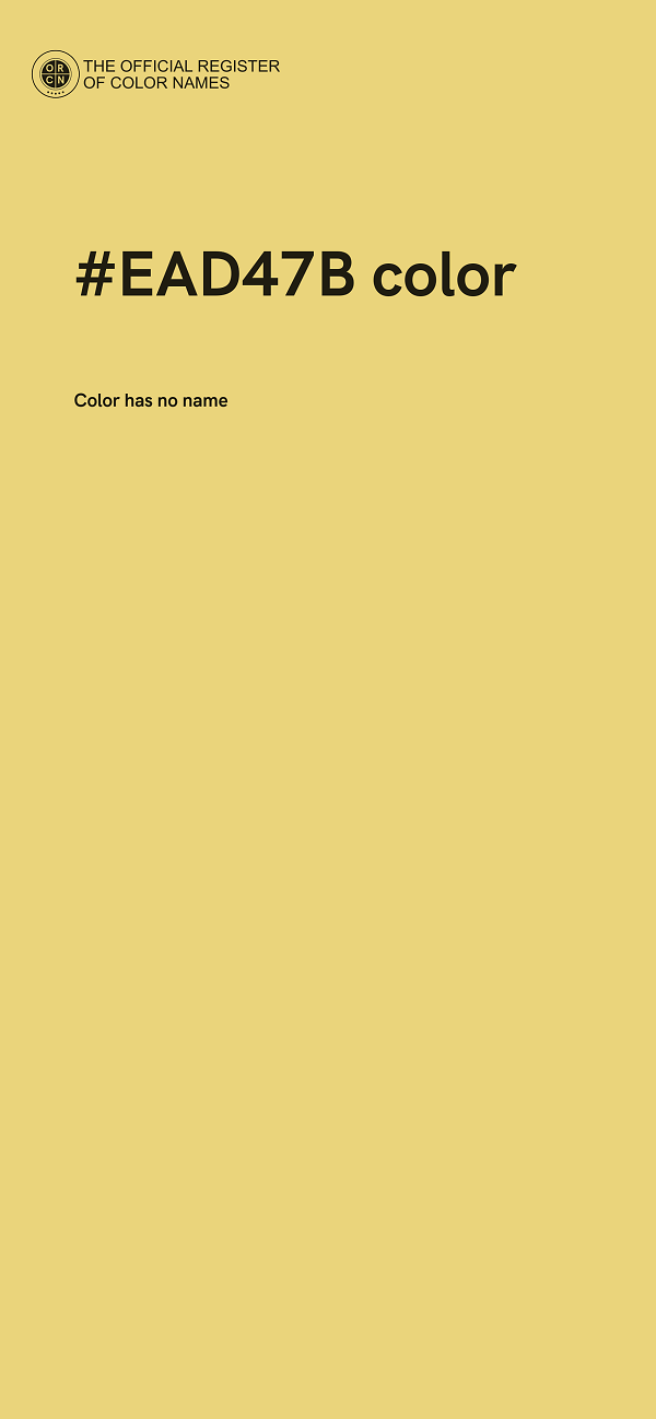 #EAD47B color image