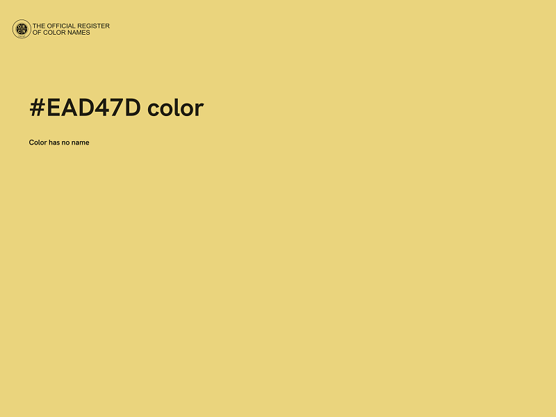 #EAD47D color image