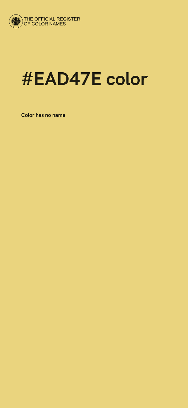 #EAD47E color image