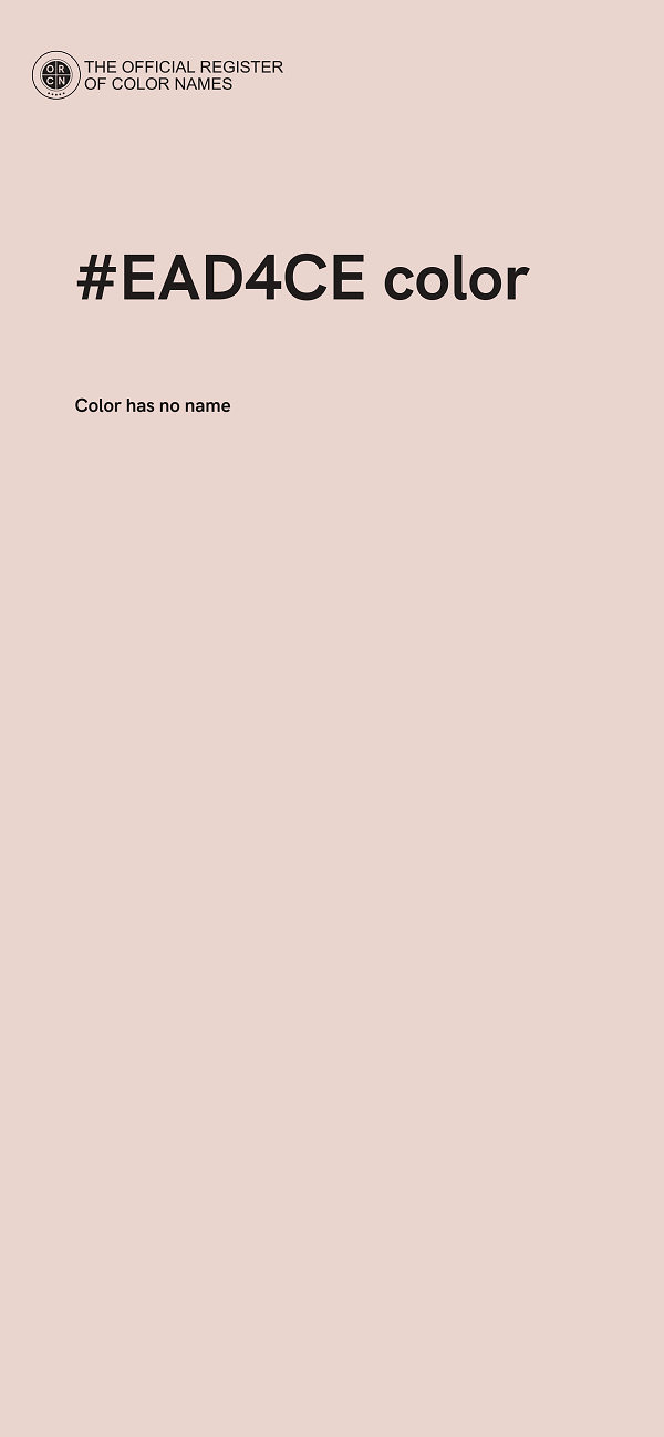 #EAD4CE color image