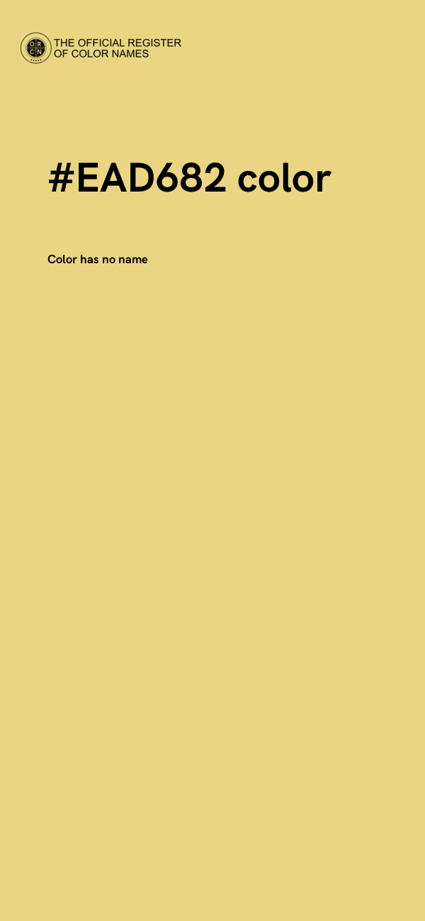 #EAD682 color image