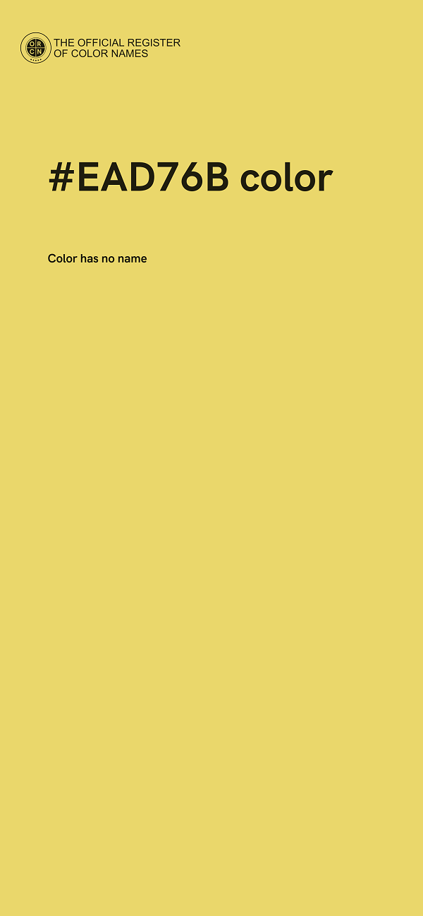 #EAD76B color image