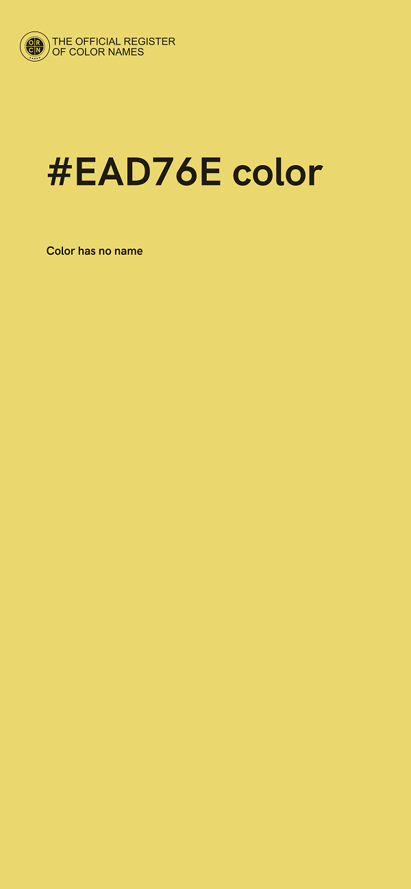 #EAD76E color image