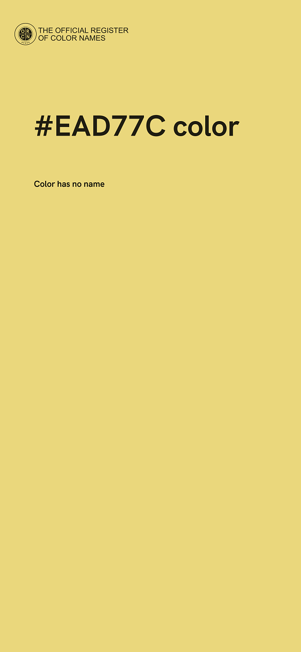 #EAD77C color image