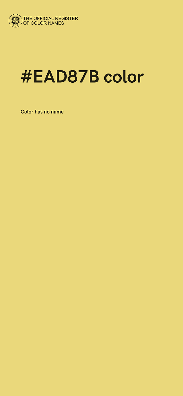 #EAD87B color image