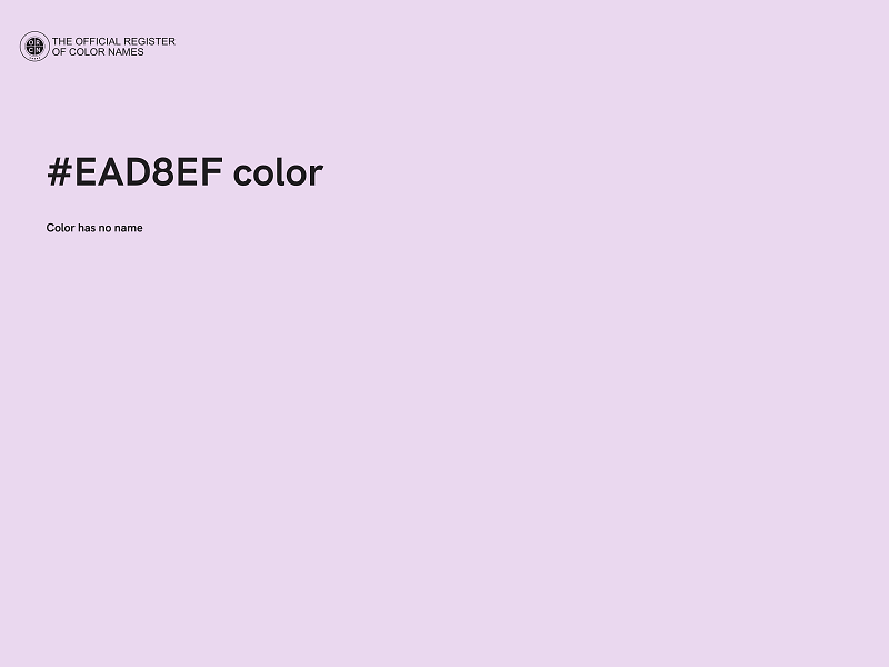 #EAD8EF color image