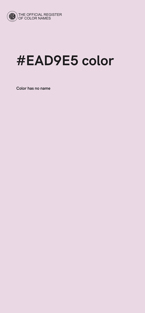 #EAD9E5 color image