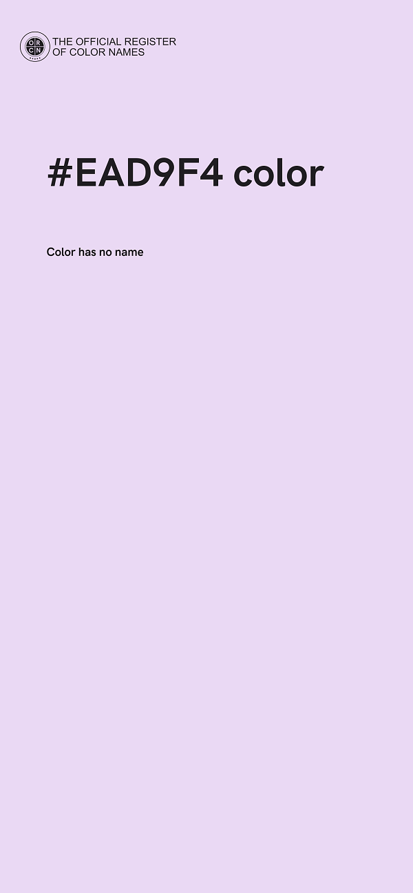 #EAD9F4 color image