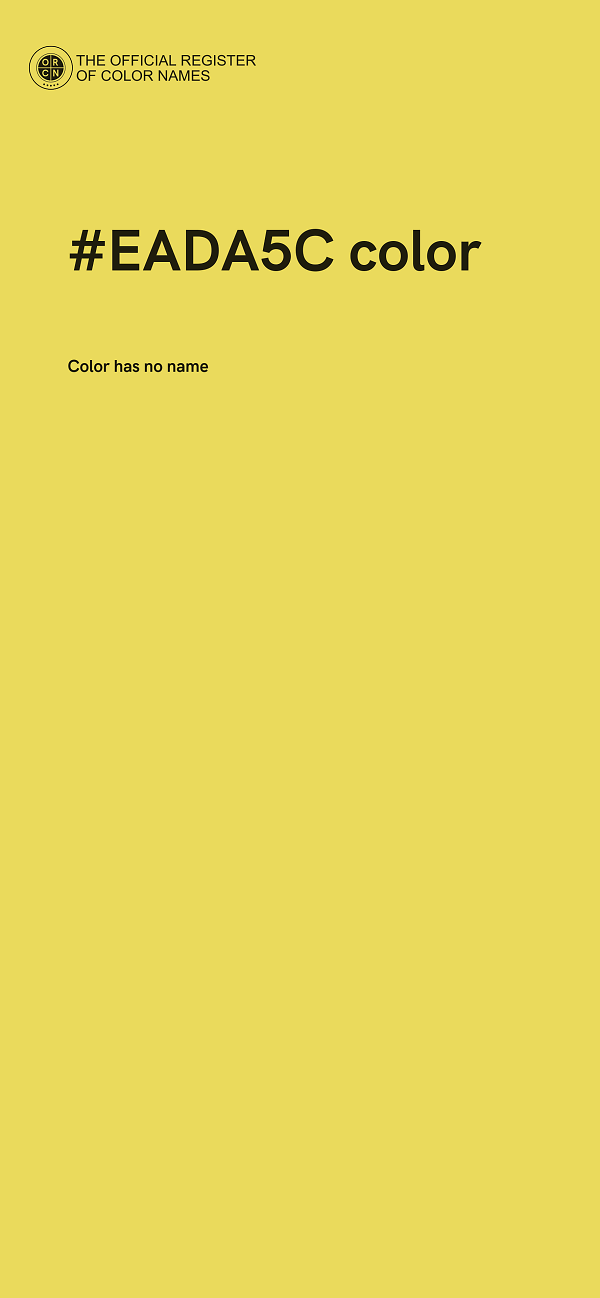 #EADA5C color image