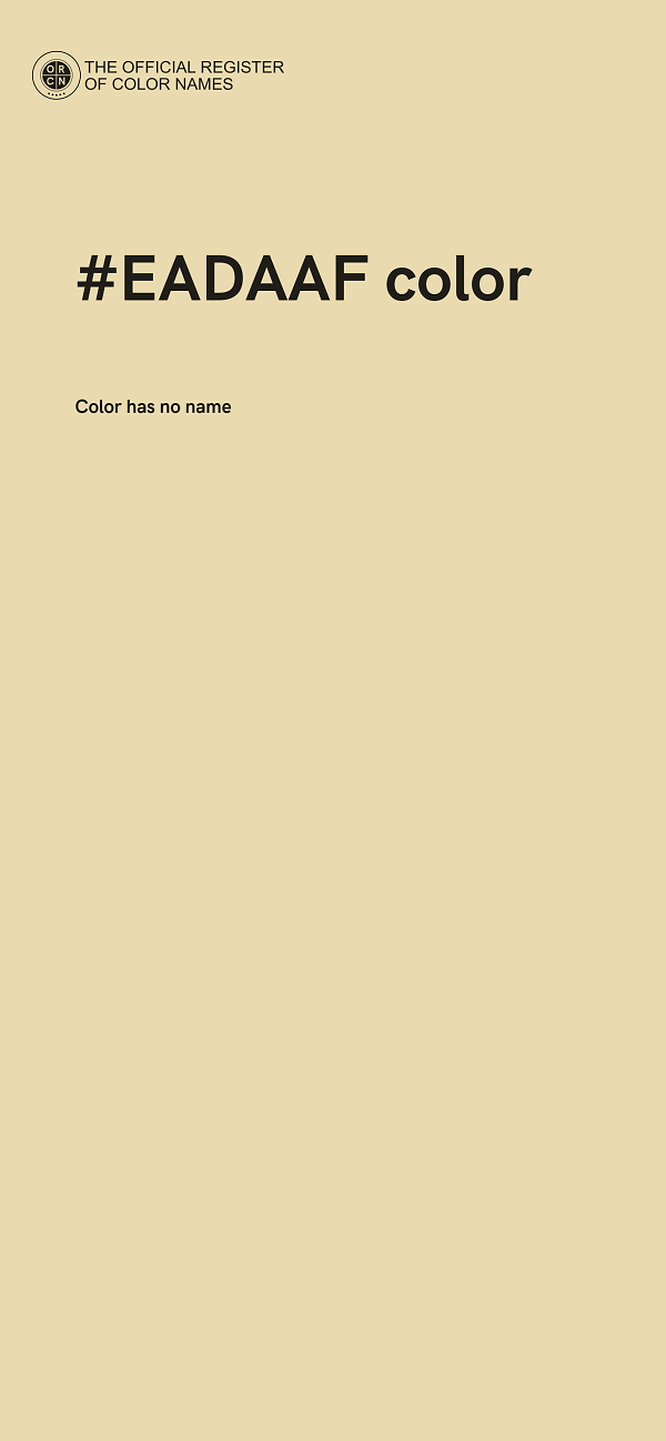 #EADAAF color image