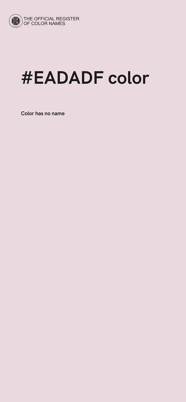 #EADADF color image