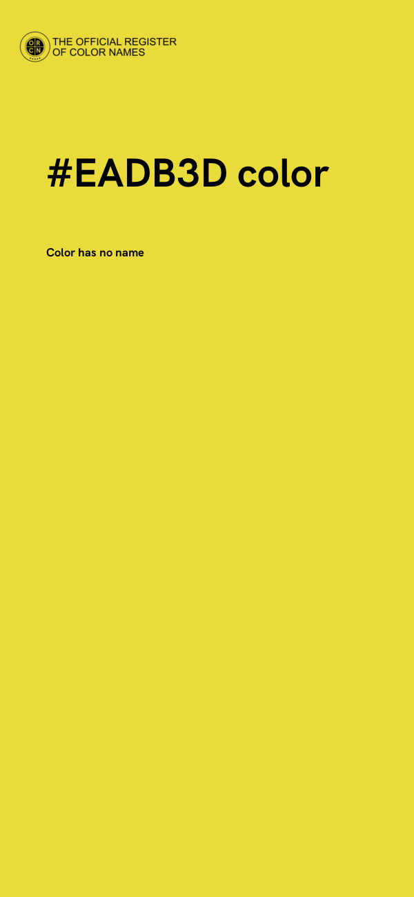 #EADB3D color image