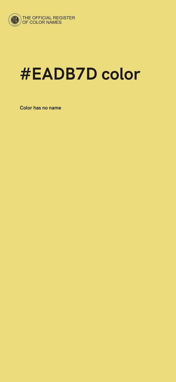 #EADB7D color image