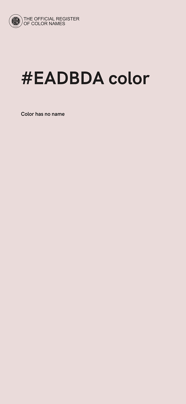 #EADBDA color image