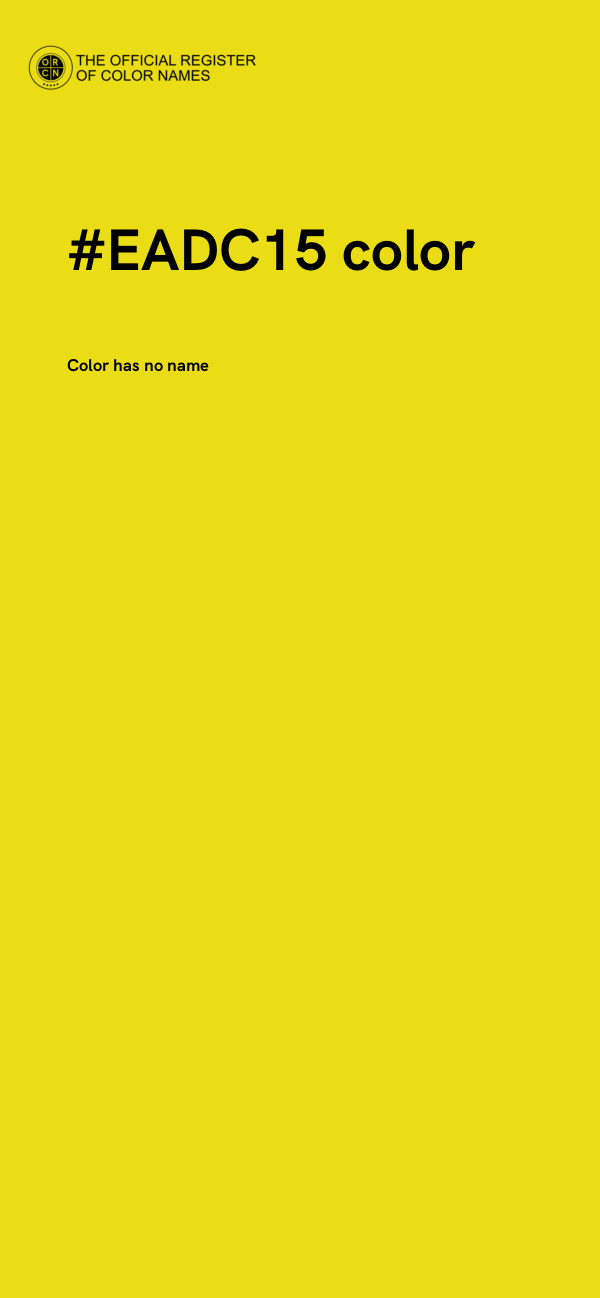 #EADC15 color image