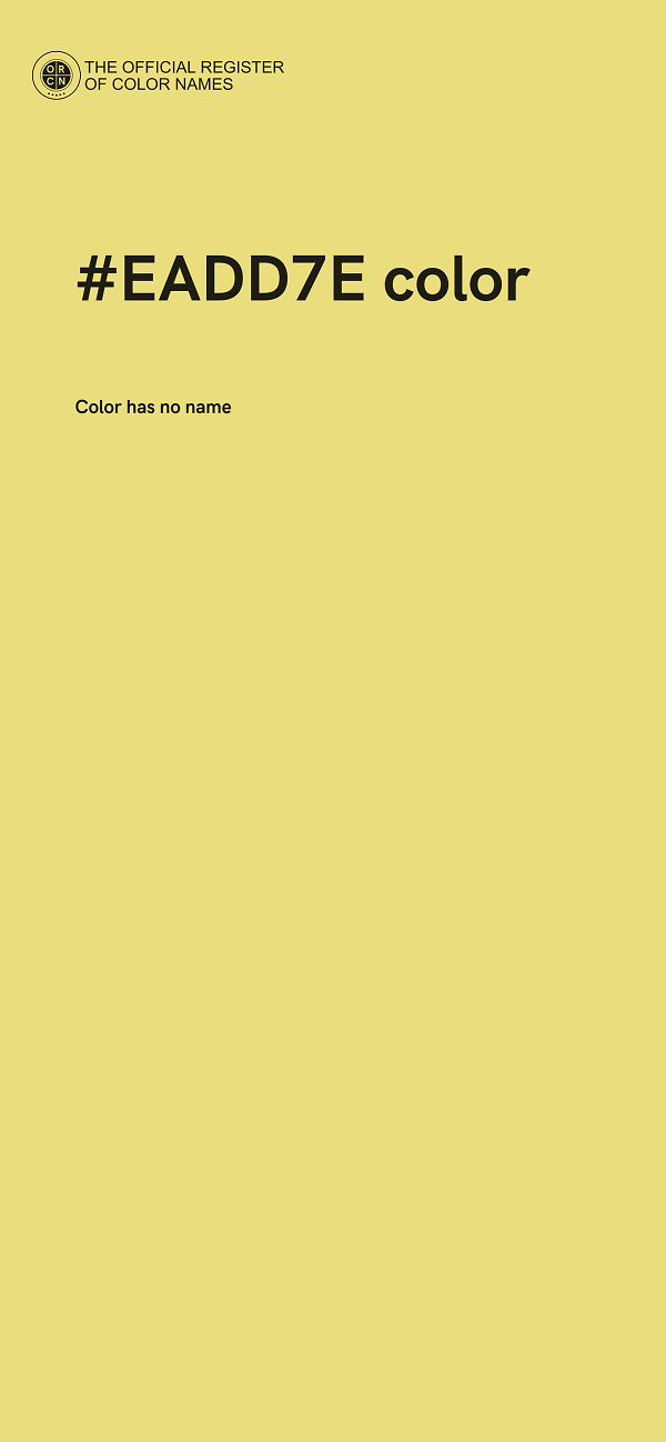 #EADD7E color image