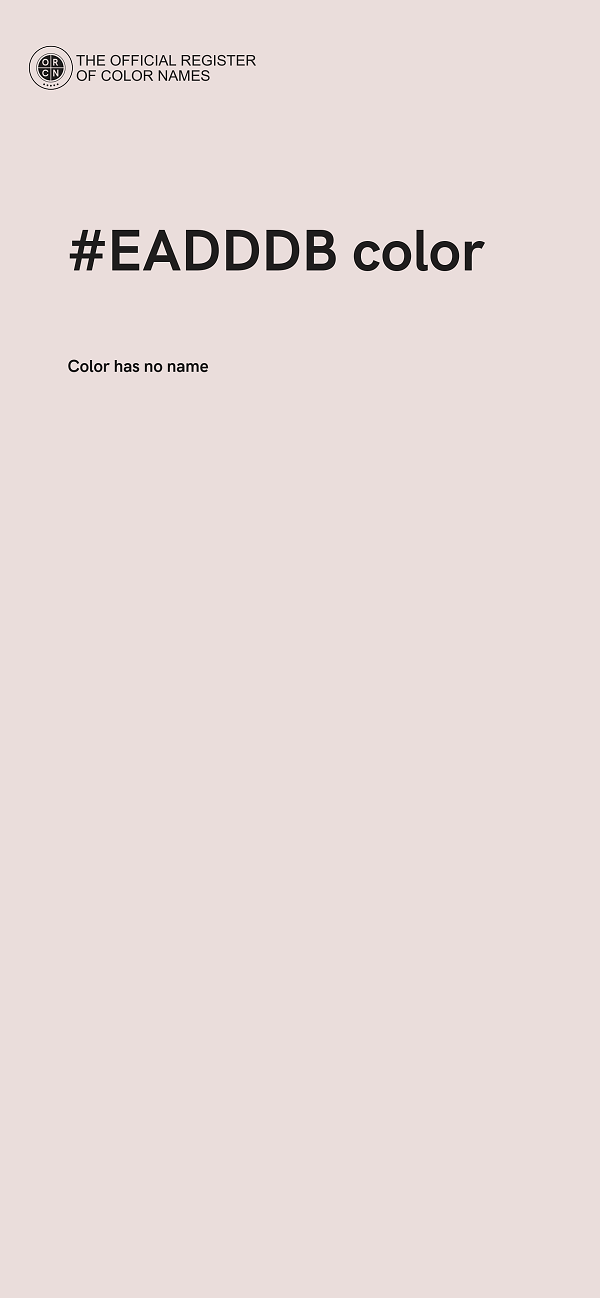 #EADDDB color image