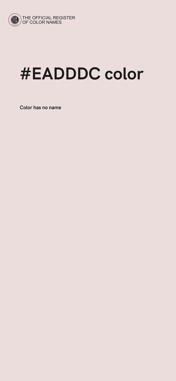 #EADDDC color image