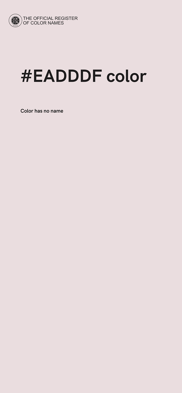 #EADDDF color image