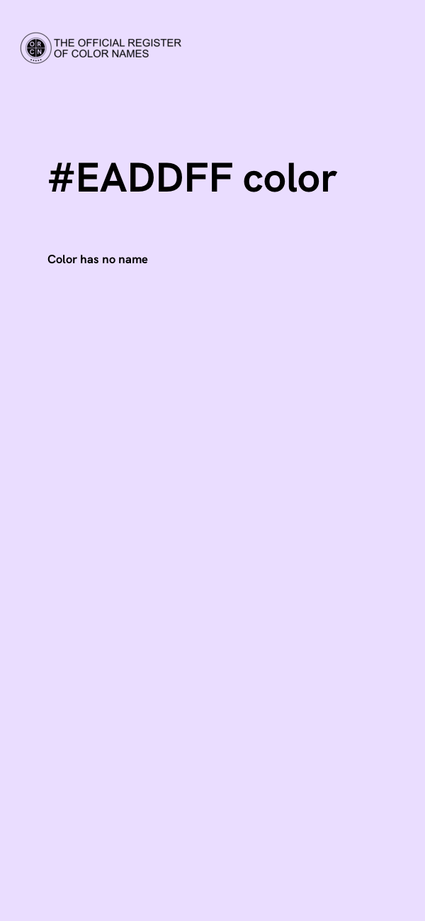 #EADDFF color image